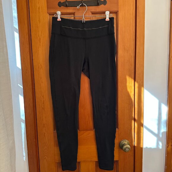 Women's L.L.Bean Midweight Base Layer Pants - Small, Black - Picture 3 of 8